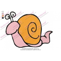 Wonderful Snail Embroidery Design